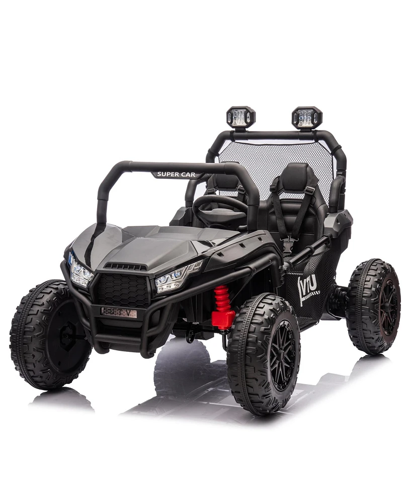 Streamdale Furniture 24V Two-seater Kids Ride On Utv W/Parents Control,400W Super Power, Four