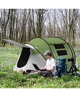 Streamdale Furniture Pop-Up Tent with Porch for 2-3, 3000mm Waterproof (Poles Incl.)