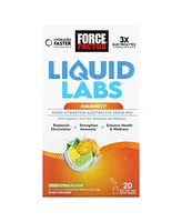 Force Factor Liquid Labs Immunity Rapid Hydration Electrolyte Drink Mix Fresh Citrus 20