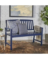 Streamdale Furniture Acacia Wood Bench: Durable, Cozy, Farmhouse Charm