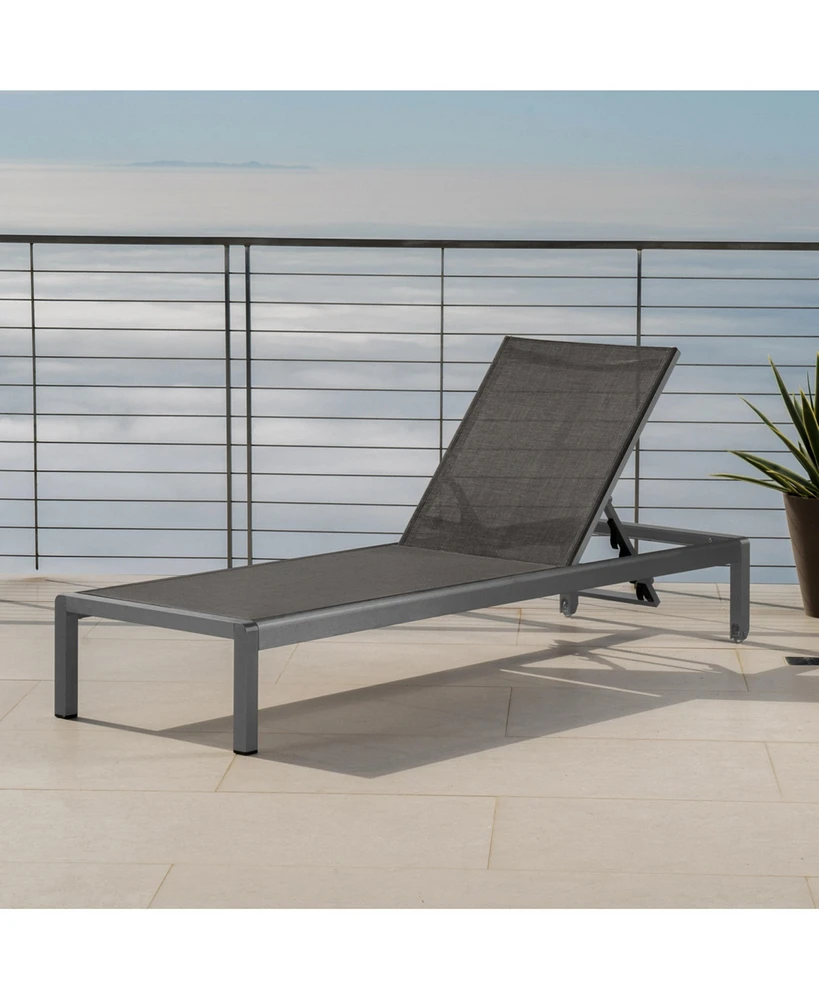 Simplie Fun Cape Coral Kd Chaise Lounge Grey