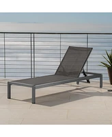 Simplie Fun Cape Coral Kd Chaise Lounge Grey