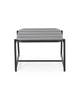 Simplie Fun Modern Matte Metal Side Table: Enhance Your Outdoor Oasis