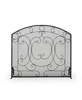 Simplie Fun Elegant Fireplace Screen: Protect Your Home With Style