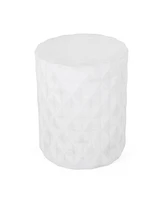 Geometric Concrete Side Table: Lightweight, Sturdy, No Assembly
