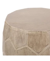 Simplie Fun Versatile Concrete Side Table: Durable, Lightweight, Indoor/Outdoor