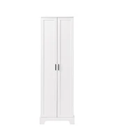 Storage Cabinet with Two Doors for Bathroom, Office, Adjustable Shelf, Mdf