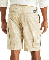 Nautica Men's Relaxed Fit Koi Print 9.5" Cargo Shorts