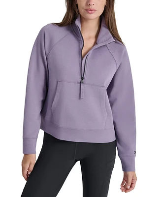 Dkny Women's Brooklyn Scuba Quarter-Zip Jacket