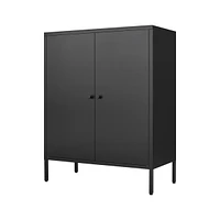 Streamdale Furniture Kitchen Buffet Server Table Accent Sideboard Cupboard Server Buffet Console Table with Doors Cabinet