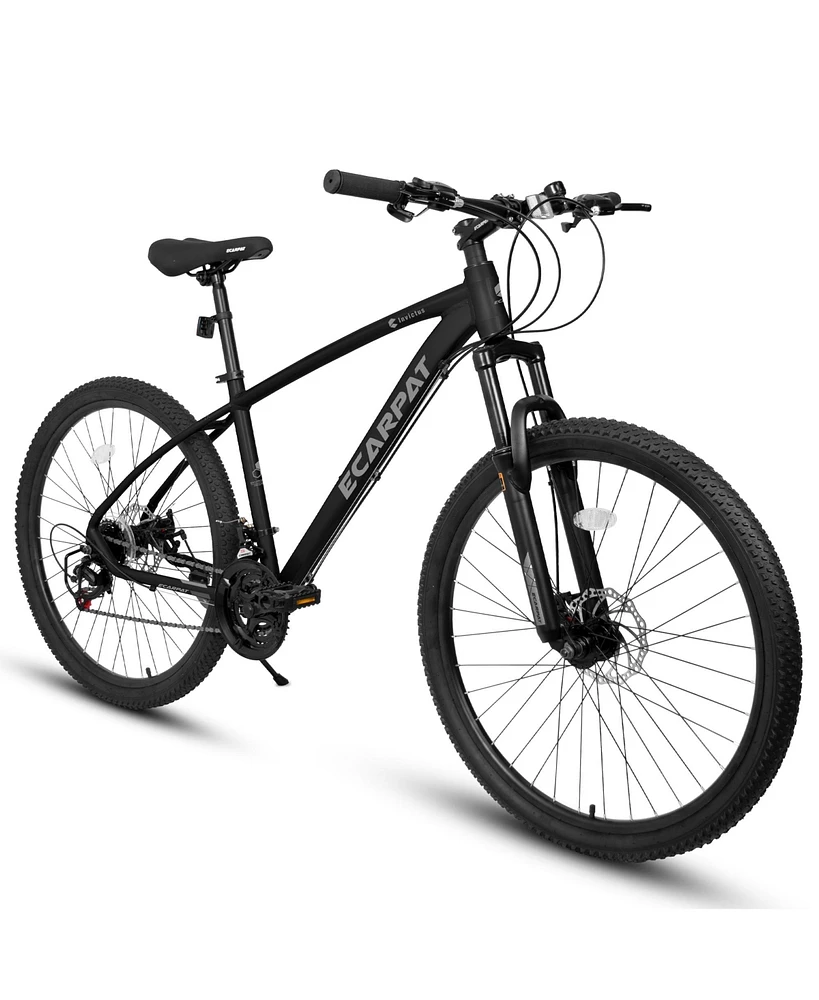 Simplie Fun A2757 27 Inch Mountain Bike 21 Speed, Suspension Fork, Aluminum Frame Disc Brake