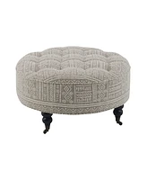 Streamdale Furniture Upendo Ottoman w/Casters, Pattern Fabric