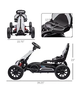 Streamdale Furniture 12V Electric Go Kart for Kids, Outdoor Ride-On Toy with Forward Backward Drive & Adjustable Speed, Gift for Child 3