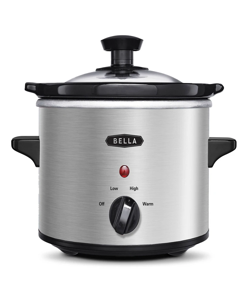 Bella 1.5-Qt. Stainless Steel Electric Slow Cooker