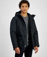 Michael Kors Men's Herringbone Hooded Parka