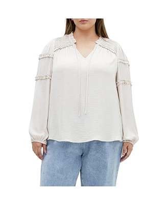 City Chic Plus Drama Queen Top