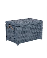 Jonathan Y Jacob Handwoven Wicker Storage Trunk