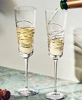 Waterford Aran Flute Glasses, Set of 2