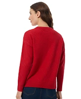 Jones New York Women's Tonal-Texture Drop-Shoulder Sweater