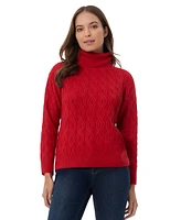 Jones New York Women's Cable-Knit Turtleneck Sweater