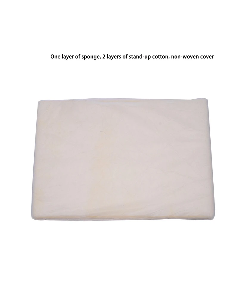 Streamdale Furniture 2PCS Set Outdoor Lounge Chair Cushion Replacement Patio Funiture Seat Cushion Chaise Lounge Cushion-yellow/white