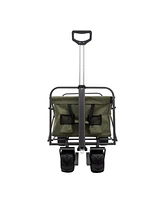 Outdoor Garden Park Utility kids wagon portable beach trolley cart camping foldable with big wheels folding wagon