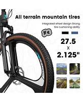 Streamdale Furniture Mountain Bike 27.5 Inch Wheels, 21 Speed Road Bicycle with Dual Disc Brakes for Men and Women, Aluminum Frame Bicycles, Adult Fas