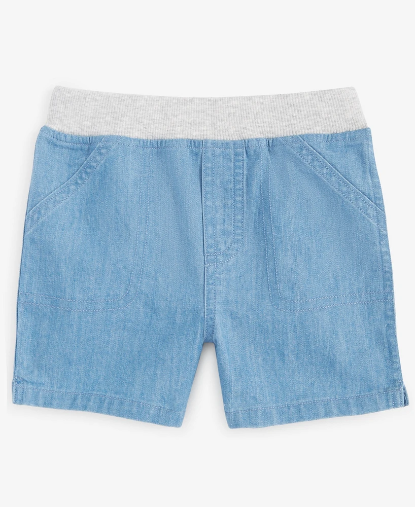 First Impressions Baby Chambray Shorts, Exclusively at Macy's