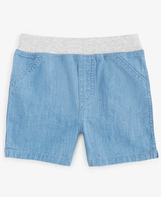 First Impressions Baby Chambray Shorts, Exclusively at Macy's