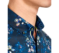 Society of Threads Men's Performance Stretch Floral Shirt