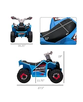 Streamdale Furniture Kids Atv Quad Car, 6V Four-Wheeler for Kids with Forward Backward Function