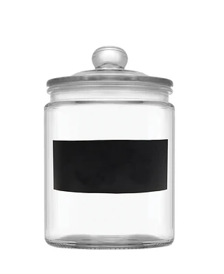 Circleware Chalk It Up Glass Canister with Chalkboard Panel 1.1 Gallon