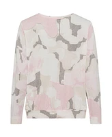 Olsen Women's Long Sleeve Pastel Camo T-Shirt