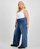 And Now This Trendy Plus High-Rise Seamed Front Jeans, Exclusively at Macy's