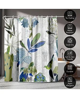 Americanflat Floral Shower Curtain Where the Passion Flower Grows by Pi Creative Art - Organic