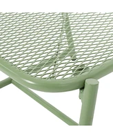 Simplie Fun Modern Mesh Top Side Table For Outdoor Use