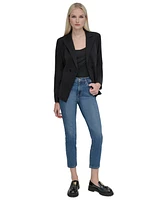 Dkny Jeans Women's Two-Button Fitted Blazer