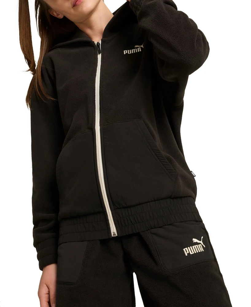 Puma Women's Essential Contrast Tape Logo Hoodie