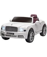 Bentley Mulsanne 12V Ride on Car, Battery Powered Car with Remote Control, Suspension, Startup Sound, Led Lights, MP3, Horn, Music, Forward and Backwa