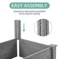Streamdale Furniture Over Ground Raised Garden Bed 96x28x10", Large Long Planter Box for Outdoor, Tool-Free Assembly