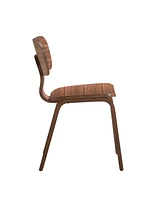 Simplie Fun Casson Side Chair (Set-2), Walnut Finish