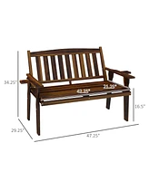 Streamdale Furniture Wood Outdoor Bench, 2