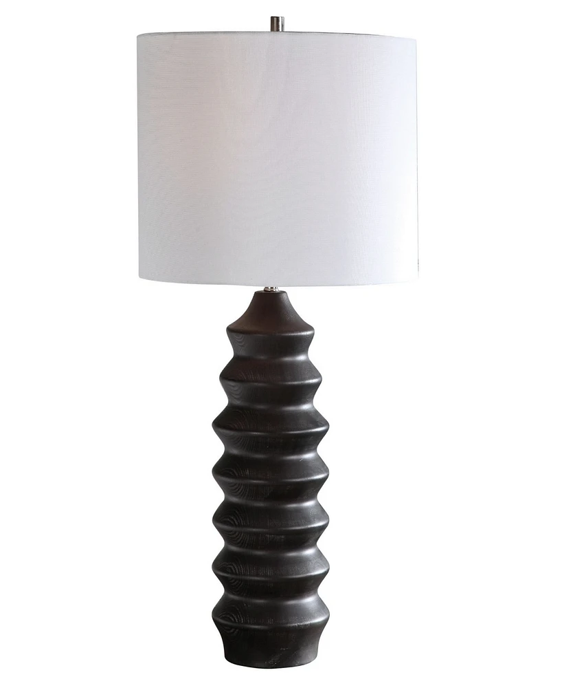 Uttermost 30" Wood Mendocino Modern Table Lamp