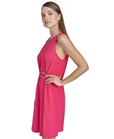 Halston Women's Ring-Trim Shift Dress