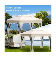 Slickblue Pop-Up Canopy Outdoor Patio Gazebo Shelter for Instant Shade and Protection