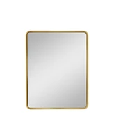 Streamdale Furniture 2028 inch Gold Metal Framed Wall mount or Recessed Bathroom Medicine Cabinet with Mirror