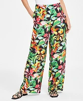 I.n.c. International Concepts Women's Floral-Print Wide-Leg Pants, Exclusively at Macy's