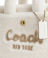 Coach Shearling Cargo Small Tote Bag