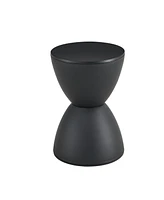 Streamdale Furniture Black prince stool / side table used for indoor and outdoor