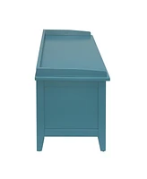 Streamdale Furniture Flavius Bench w/Storage in Teal